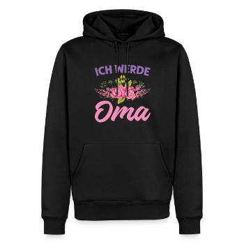 Grossmutter Oma Omas Geschenk - Männer Premium Bio Hoodie - Schwarz - Vorne - Nico (187cm)