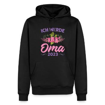 Grossmutter Oma Omas Geschenk - Männer Premium Bio Hoodie - Schwarz - Vorne - Nico (187cm)