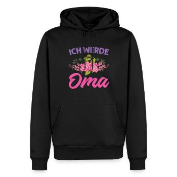 Grossmutter Oma Omas Geschenk - Männer Premium Bio Hoodie - Schwarz - Vorne - Nico (187cm)