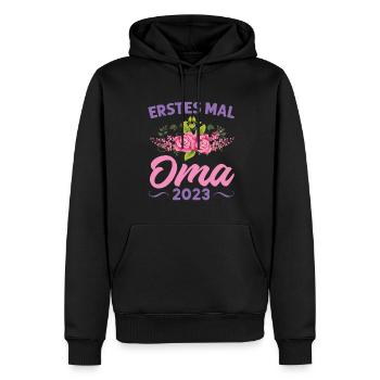 Grossmutter Oma Omas Geschenk - Männer Premium Bio Hoodie - Schwarz - Vorne - Nico (187cm)