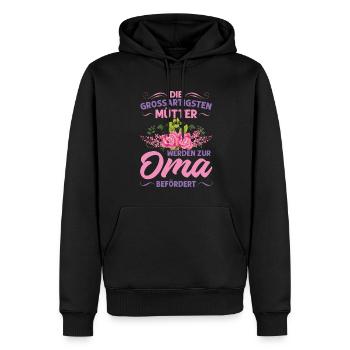 Grossmutter Oma Omas Geschenk - Männer Premium Bio Hoodie - Schwarz - Vorne - Nico (187cm)