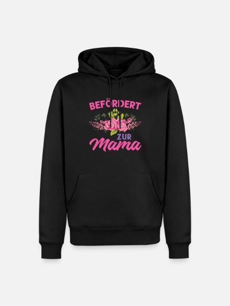 Mutter Mama Tochter Geschenk - Männer Premium Bio Hoodie - Schwarz