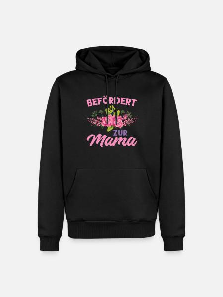 Mutter Mama Tochter Geschenk - Männer Premium Bio Hoodie - Schwarz