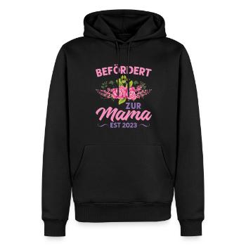 Mutter Mama Tochter Geschenk - Männer Premium Bio Hoodie - Schwarz - Vorne - Nico (187cm)