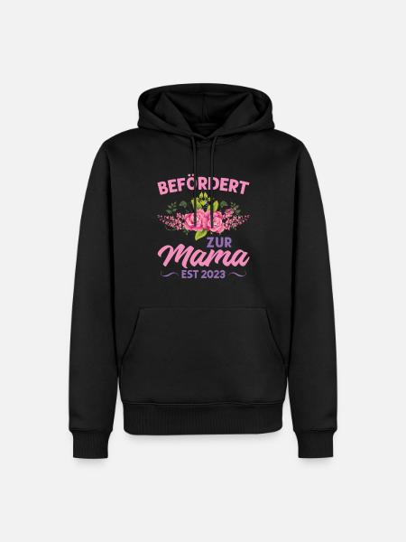 Mutter Mama Tochter Geschenk - Männer Premium Bio Hoodie - Schwarz