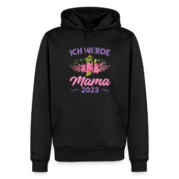 Mutter Mama Tochter Geschenk - Männer Premium Bio Hoodie - Schwarz - Vorne - Nico (187cm)