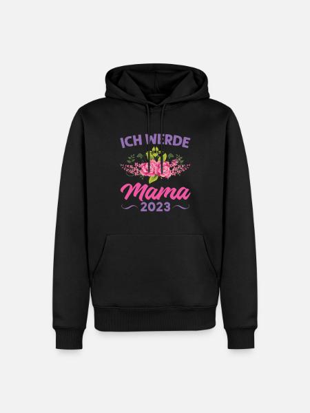 Mutter Mama Tochter Geschenk - Männer Premium Bio Hoodie - Schwarz