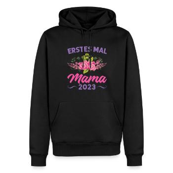 Mutter Mama Tochter Geschenk - Männer Premium Bio Hoodie - Schwarz - Vorne - Nico (187cm)