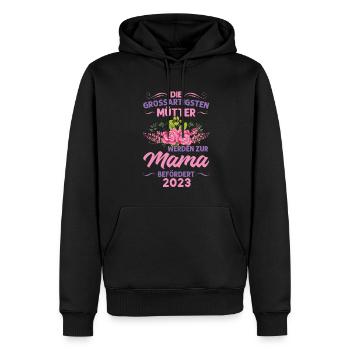 Mutter Mama Tochter Geschenk - Männer Premium Bio Hoodie - Schwarz - Vorne - Nico (187cm)