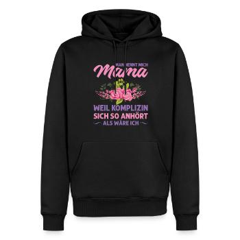 Mutter Mama Tochter Geschenk - Männer Premium Bio Hoodie - Schwarz - Vorne - Nico (187cm)