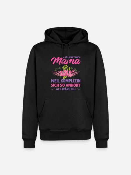 Mutter Mama Tochter Geschenk - Männer Premium Bio Hoodie - Schwarz