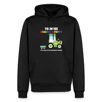 Kindergarten Traktor Kindergartenanfänger Geschenk - Männer Premium Bio Hoodie - Schwarz - Vorne - Nico (187cm)