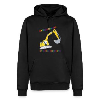 Kindergarten Bagger Kindergartenkind Geschenk - Männer Premium Bio Hoodie - Schwarz - Vorne - Nico (187cm)