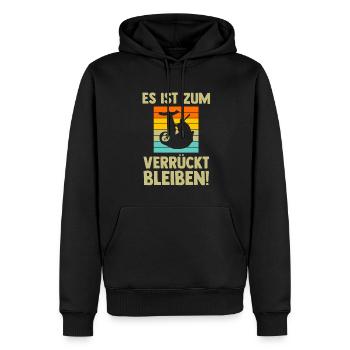 Faultier Sarkasmus Faultiere Geschenk - Männer Premium Bio Hoodie - Schwarz - Vorne - Nico (187cm)