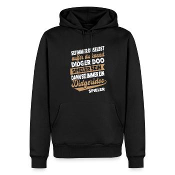 Didgeridoo Musiker Didgeridoospieler Geschenk - Männer Premium Bio Hoodie - Schwarz - Vorne - Nico (187cm)