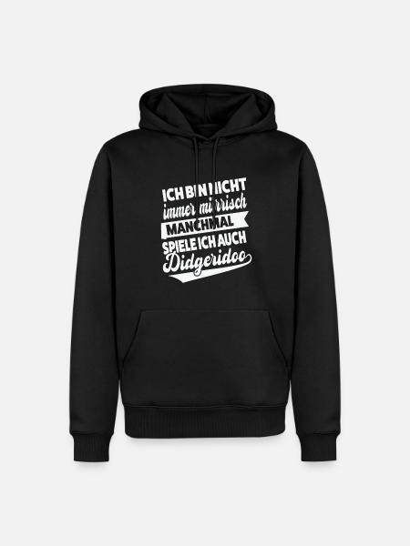 Didgeridoo Musiker Didgeridoospieler Geschenk - Männer Premium Bio Hoodie - Schwarz
