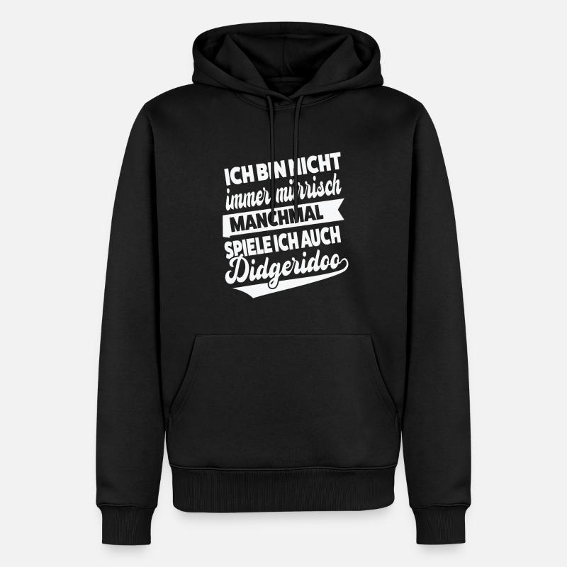 Didgeridoo Musiker Didgeridoospieler Geschenk - Männer Premium Bio Hoodie - Schwarz