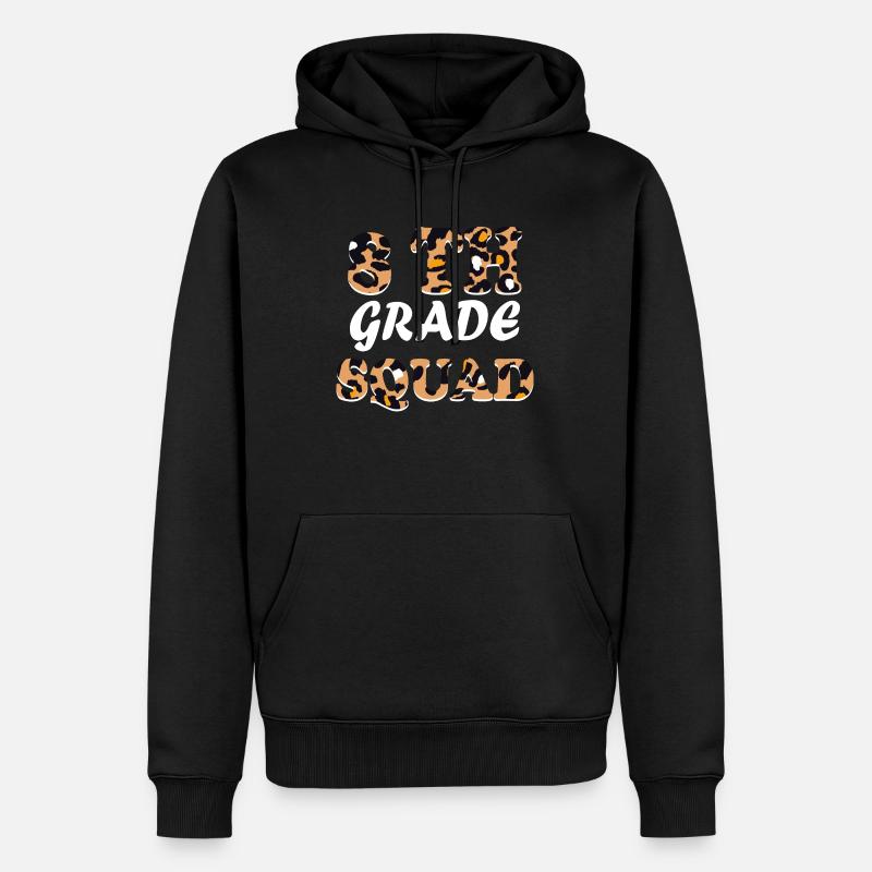 Leopard Lehrergeschenke der 8. Klasse - Männer Premium Bio Hoodie - Schwarz