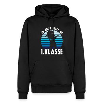 1.Klasse Dabbing Schulanfänger Geschenk - Männer Premium Bio Hoodie - Schwarz - Vorne - Nico (187cm)
