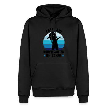 Kindergarten Dabbing Kita-Start Geschenk - Männer Premium Bio Hoodie - Schwarz - Vorne - Nico (187cm)
