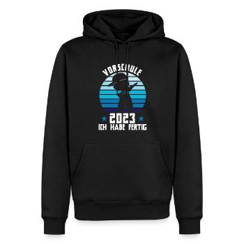 Vorschule 2023 Dabbing Vorschüler Geschenk - Männer Premium Bio Hoodie - Schwarz - Vorne - Nico (187cm)