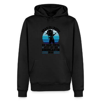 Kindergarten Dabbing Kita-Anfang Geschenk - Männer Premium Bio Hoodie - Schwarz - Vorne - Nico (187cm)
