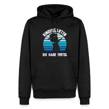 Kindergarten Dabbing Kita-Abgänger Geschenk - Männer Premium Bio Hoodie - Schwarz - Vorne - Nico (187cm)
