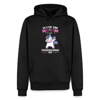 Krankenhaus Pflegefachfrau Pflegerin Geschenk - Männer Premium Bio Hoodie - Schwarz - Vorne - Nico (187cm)