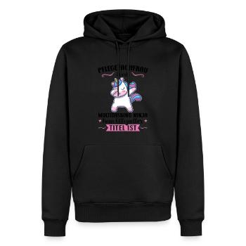 Krankenhaus Pflegefachfrau Pflegerin Geschenk - Männer Premium Bio Hoodie - Schwarz - Vorne - Nico (187cm)