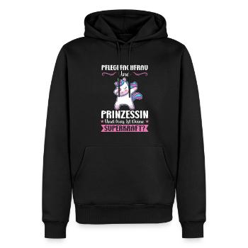Krankenhaus Pflegefachfrau Pflegerin Geschenk - Männer Premium Bio Hoodie - Schwarz - Vorne - Nico (187cm)