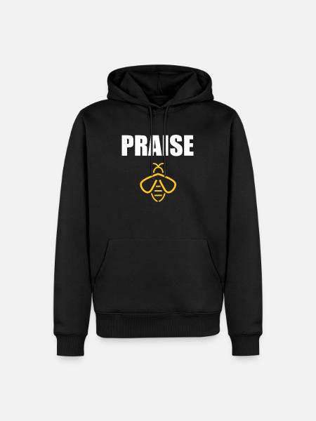 Praise Bee - Men’s Premium Organic Hoodie - black