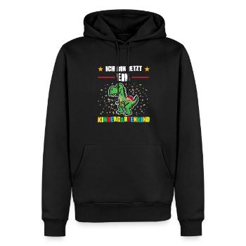 Kindergarten Dino Kita-Kind Geschenk - Männer Premium Bio Hoodie - Schwarz - Vorne - Nico (187cm)