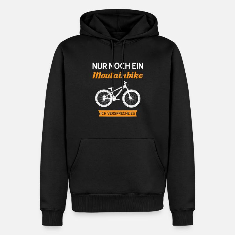 Downhill Biker MTB Geschenk - Männer Premium Bio Hoodie - Schwarz