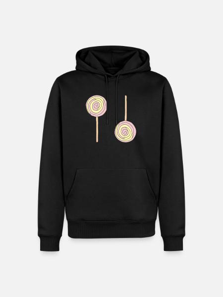 Lollipop 2 - Men’s Premium Organic Hoodie - black