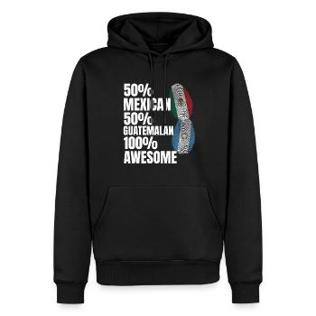 Basketball & Tacos Basketball Tacos Geschenk - Männer Premium Bio Hoodie - Schwarz - Vorne - Nico (187cm)