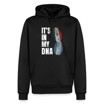 Basketball & Tacos Basketball Tacos Geschenk - Männer Premium Bio Hoodie - Schwarz - Vorne - Nico (187cm)