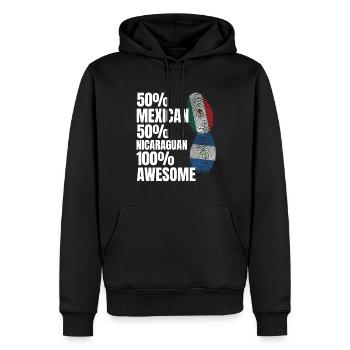 Basketball & Tacos Baseball Tacos Geschenk - Männer Premium Bio Hoodie - Schwarz - Vorne - Nico (187cm)