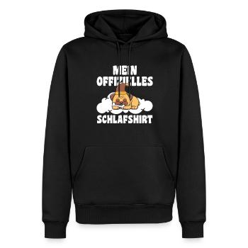 Schlafanzug Mops Mops-Liebhaber Geschenk - Männer Premium Bio Hoodie - Schwarz - Vorne - Nico (187cm)