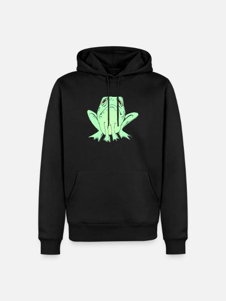 Small frog - Men’s Premium Organic Hoodie - black