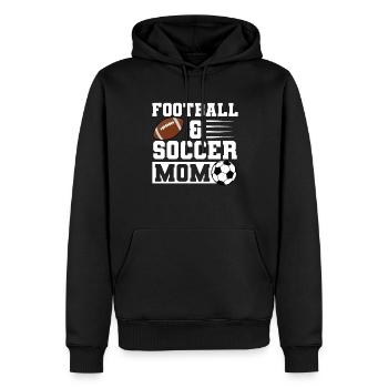 baller fussball baller Geschenk - Männer Premium Bio Hoodie - Schwarz - Vorne - Nico (187cm)