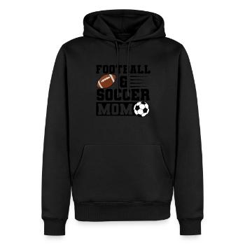baller fussball baller Geschenk - Männer Premium Bio Hoodie - Schwarz - Vorne - Nico (187cm)
