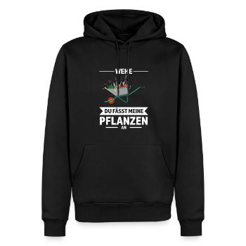 Gärtner Garten Landschaftsbauer Geschenk - Männer Premium Bio Hoodie - Schwarz - Vorne - Nico (187cm)