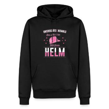 Baustelle Frau Bauherrin Geschenk - Männer Premium Bio Hoodie - Schwarz - Vorne - Nico (187cm)