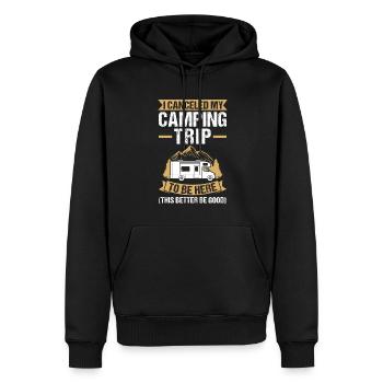 Campen Camping Camper Geschenk - Männer Premium Bio Hoodie - Schwarz - Vorne - Nico (187cm)