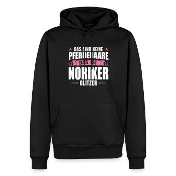 Noriker Pferd Reiter Geschenk - Männer Premium Bio Hoodie - Schwarz - Vorne - Nico (187cm)