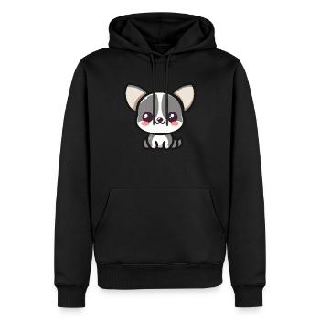 Kawaii Chihuahua! - Männer Premium Bio Hoodie - Schwarz - Vorne - Nico (187cm)