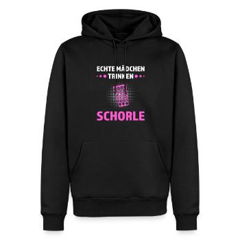 Schorle Pfälzer Dubbeglas Geschenk - Männer Premium Bio Hoodie - Schwarz - Vorne - Nico (187cm)