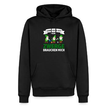 Garten Zwerge Gärtnerei Geschenk - Männer Premium Bio Hoodie - Schwarz - Vorne - Nico (187cm)