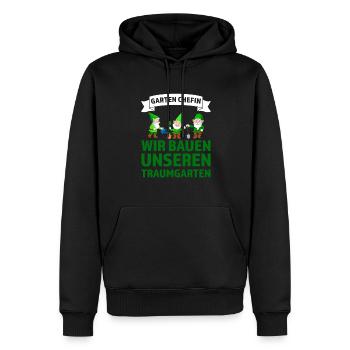 Garten Pflanzen Gärtnerei Geschenk - Männer Premium Bio Hoodie - Schwarz - Vorne - Nico (187cm)