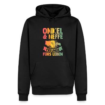 Patenonkel Patensohn Patenonkels Geschenk - Männer Premium Bio Hoodie - Schwarz - Vorne - Nico (187cm)